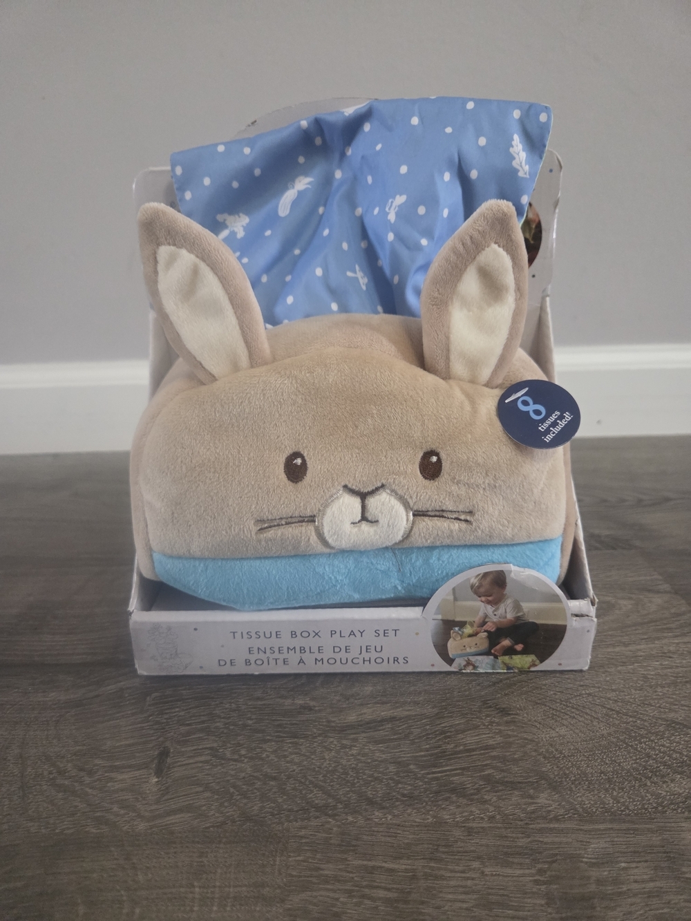 Peter Rabbit Tissue Box Sensory Toy NEW